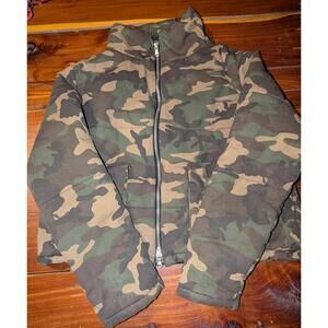 mnml Camouflage Puffer Jacket - Size Small